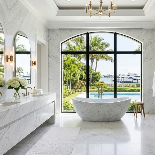 Marble and natural stone flooring Port Royal Naples